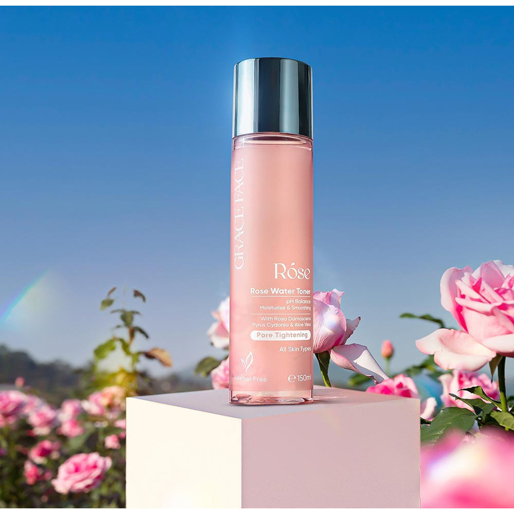 Nước Hoa Hồng Cân Bằng Ẩm Grace Face Rose Water Toner - MÈO BEAUTY