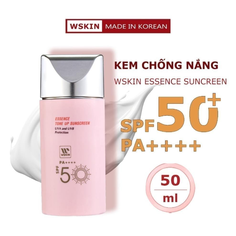 Kem Chống Nắng WSKIN Essence Sunscreen nâng tone, chống nước và kiểm soát dầu - MÈO BEAUTY