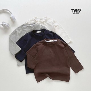  Áo cotton dài tay phong cách minimalism, chất liệu cotton dày dặn, co giãn thoáng khí cho bé trai 9-24kg 4317ADB