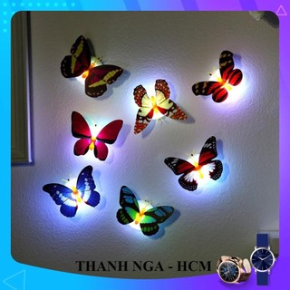 Đèn led bướm phát quang dán tường,con bướm. 1068