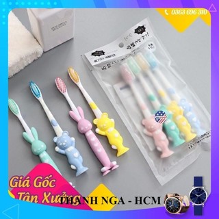 set 4 chiếc  Bàn Chải Đánh Răng Trẻ Em Hình Thú Hàng Xuất NHẬT 1015