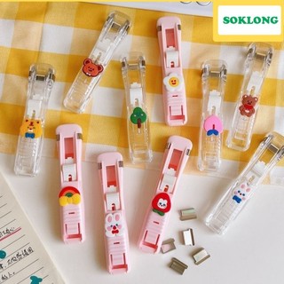 Dụng cụ ghim giữ giấy kim loại, ghim kẹp giữ tài liệu nhựa K88, kẹp ghim giấy chắc chắn