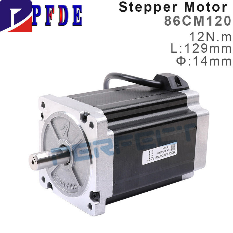 Động cơ bước NEMA 34 Leadshine 86CM120 với mô-men xoắn giữ 12N.m (1700 Oz-in) Động cơ bước 2 pha 4 d