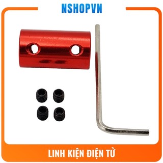 Khớp nối trục cứng 4mm-8mm (Màu đỏ), 5mm-5mm (Màu xanh), 5mm-8mm (Màu xanh), 5mm-10mm (Màu đỏ), 6mm-10mm (Màu đỏ)