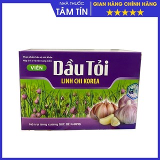 Tinh Dầu Tỏi hộp 50 viên nang mềm bồi bổ cơ thể, giảm mỡ trong máu, bảo vệ tim mạch, chống lão hóa da