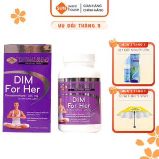 Viên Uống Hỗ Trợ Cân Bằng Nội Tiết Tố Nữ Olympian Labs Dim For Her 30 Viên