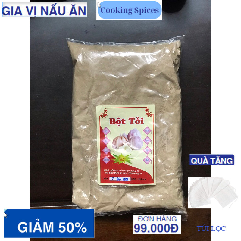 500gr Bột Tỏi Nguyên chất