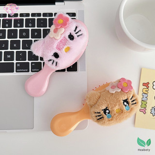 Heabety Thời Trang Hello Kitty Cầm Tay Massage Túi Khí Lược Sanrio Anime Sang Trọng Massage Lược Hoạt Hình Cô Gái Mini Di Động Quà Tặng Mới