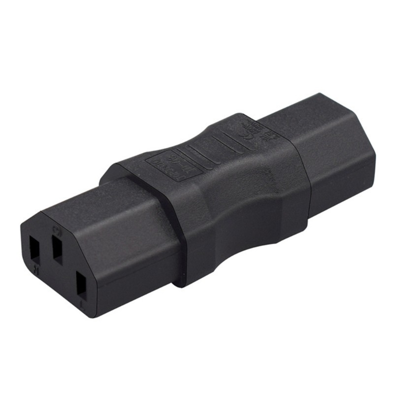 Doublebuy iec320 C13 Ổ Cắm Nữ Chuyển Đổi Nguồn Cắm C13 Sang C13 Nữ Sang Nữ C13 Bộ Chuyển Đổi Nữ 3 Lỗ