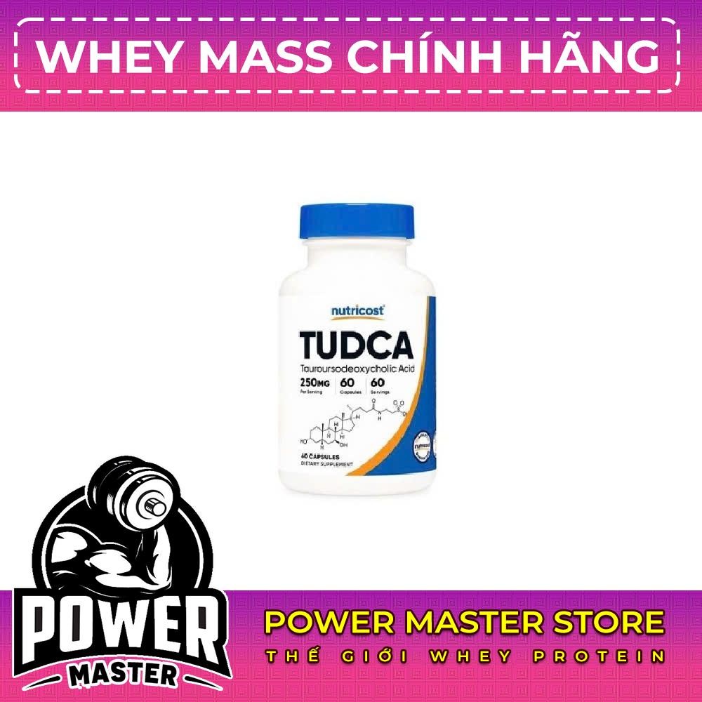 Nutricost Tudca (250mg/500mg) - Bảo Vệ Gan, Tăng Cường Chức Năng Thận
