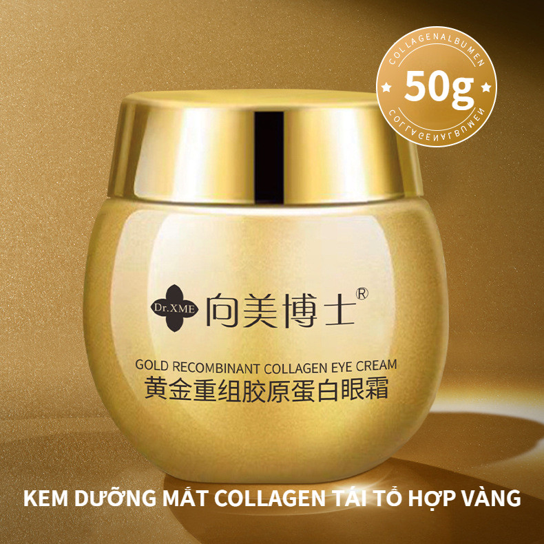 Kem dưỡng mắt Collagen 50g Cải thiện quầng thâm, chống nhăn và làm sáng nếp nhăn quanh mắt Sản phẩm chăm sóc da dành cho nữ