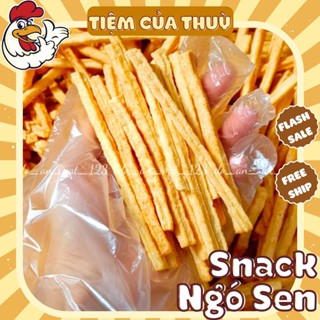 500G Bim Bim Khoai Tây Hương Ngó Sen, Snack Khoai Tây Bim Que Chua Cay giòn tan, đồ ăn vặt