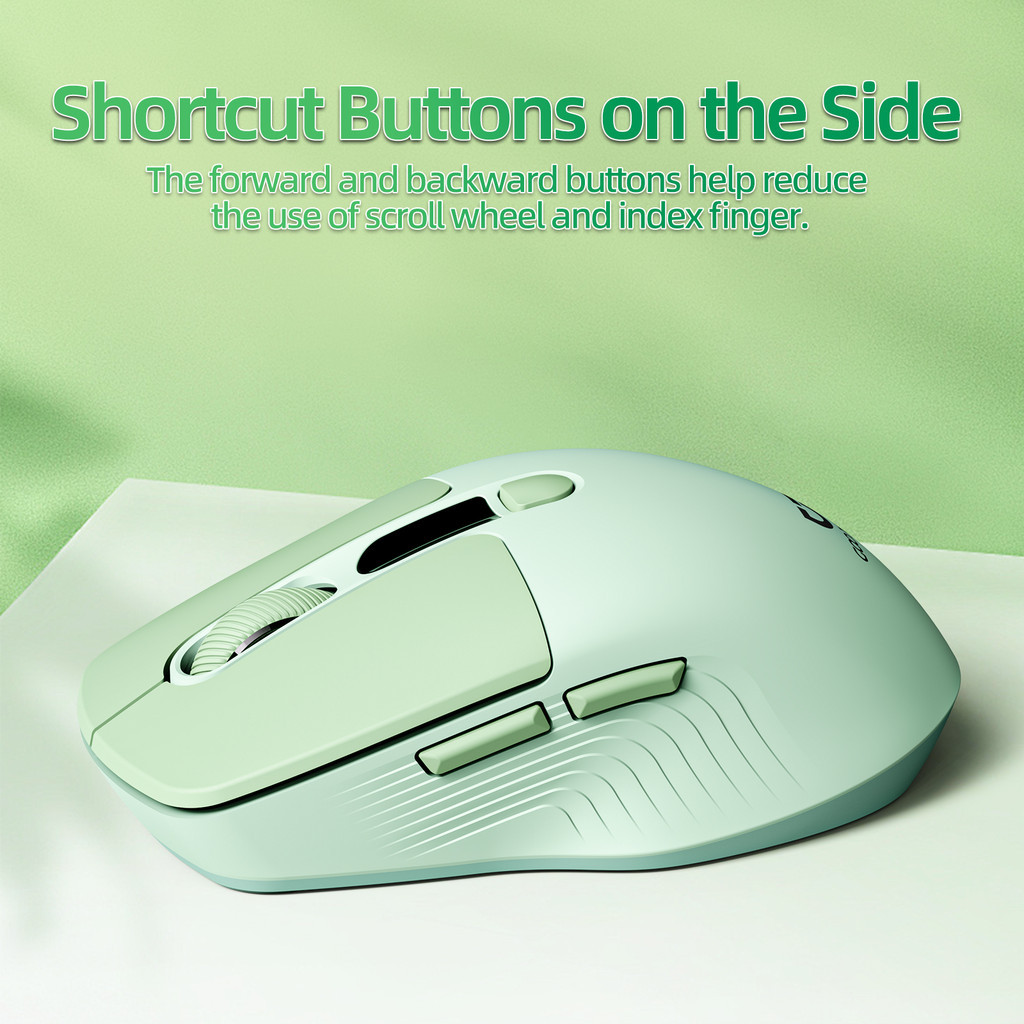 Chuột Bluetooth kép GOOJODOQ 2.4GHz Ba kết nối Thiết kế công thái học im lặng với màn hình LED và điều chỉnh dpi | BigBuy360 - bigbuy360.vn