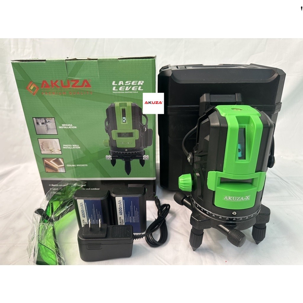 Máy bắn cốt,Máy lazer cân bằng 5 tia xanh Akuza  XANH LÁ lazer . akuza giá sỉ