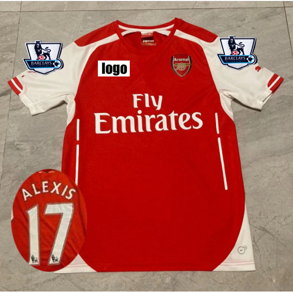Áo thi đấu bóng đá sân nhà Arsenal 14 15 áo bóng đá nam