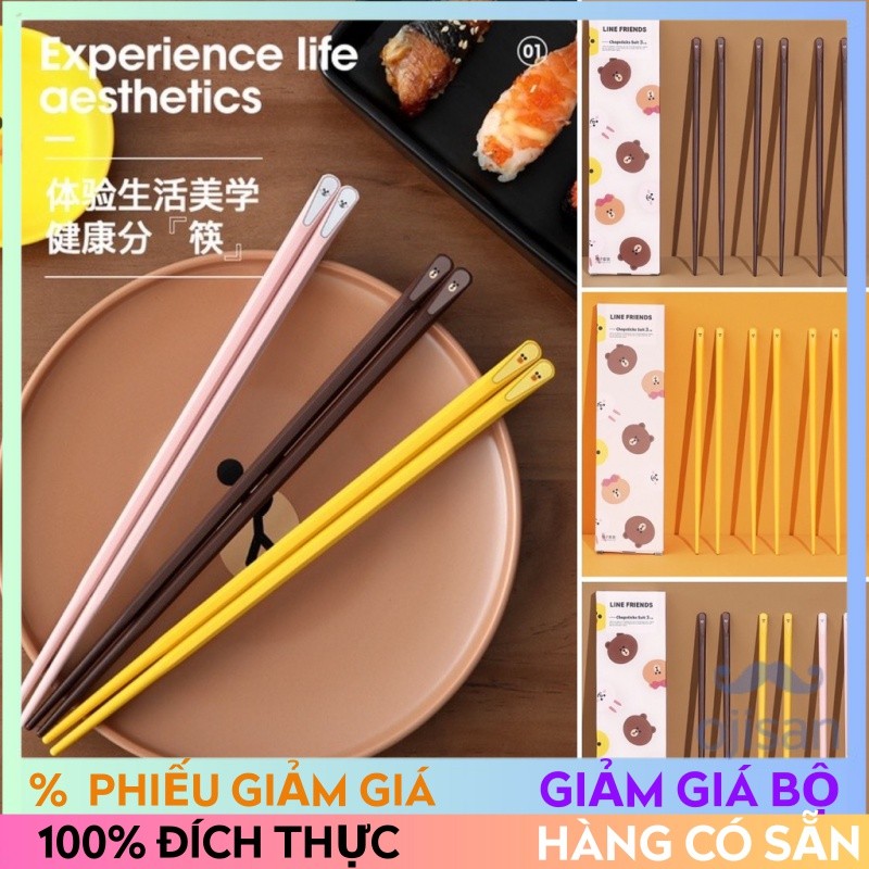 [LINE FRIENDS] Bộ đũa[LK]