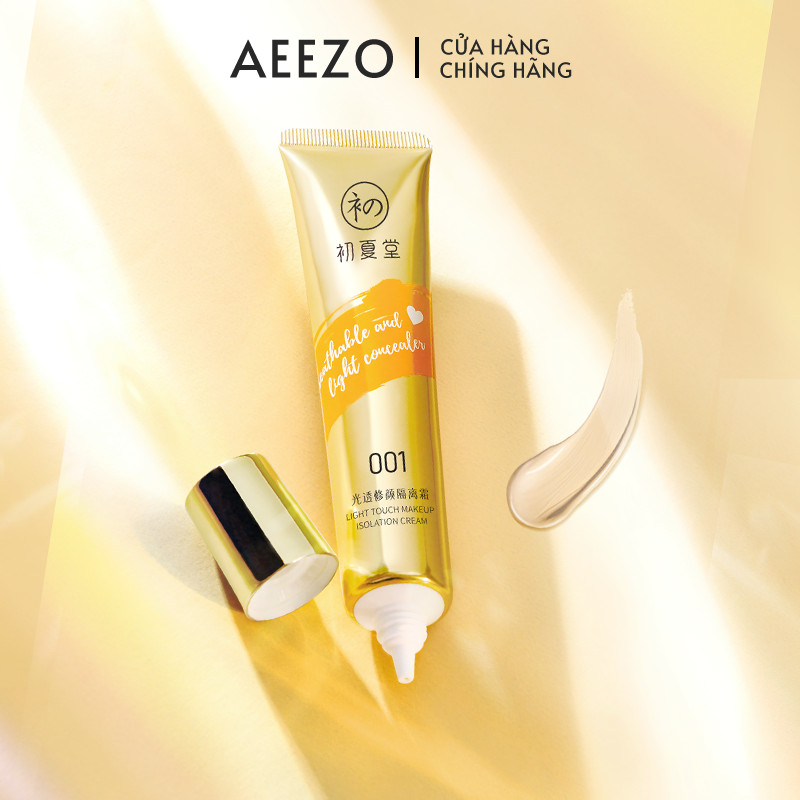 [COD] AEEZO Kem Nền Che Khuyết Điểm Lâu Trôi Kem Lót Trang Điểm Nicotinamide Kem Nền Chăm Sóc Da 30g