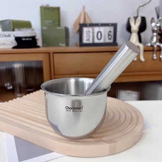  Cối Giã Thức Ăn Inox Dụng Cụ Nghiền Giã Inox Bộ Cối Chày Inox Nghiền Thức Ăn Chockmen CKM202 