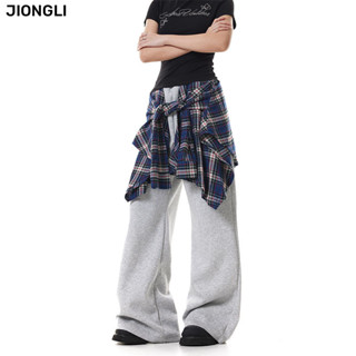 JIONGLI quần ống rộng Quần Túi Hộp Popular Chất lượng cao INS cổ xưa WFK249130T 38Z240919
