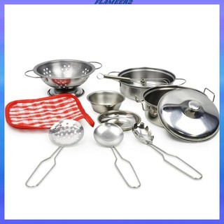 Bộ đồ chơi Play House Bộ đồ chơi bằng thép không gỉ, Bộ đồ chơi chơi chơi đồ chơi bộ đồ ăn
