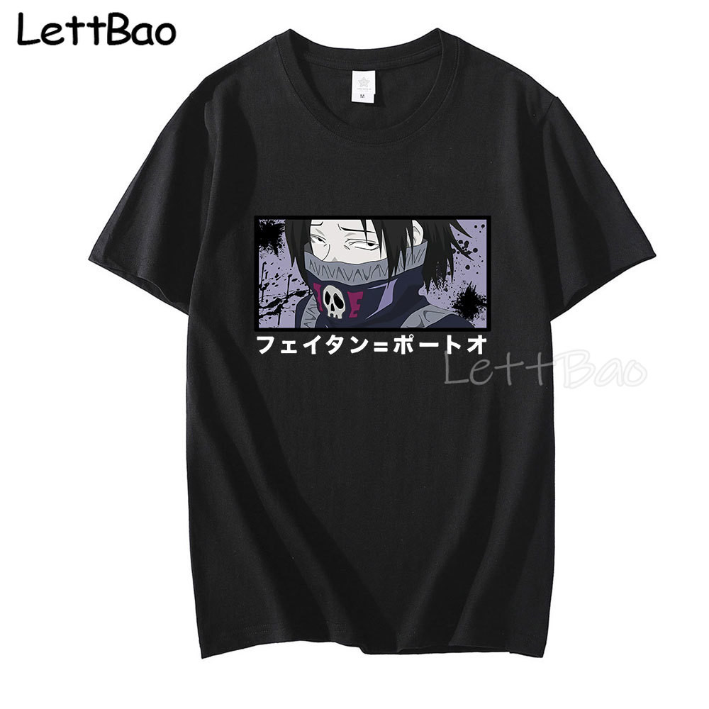HXH FEITAN Áo Cho Nam Cotton Mềm Áo Thun Manga Tuyệt Vời Áo Thun Tay Ngắn Hunter X Hunter Tee Áo Phù