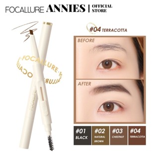 Bút chì kẻ mày trượt chống thấm nước FOCALLURE Sắc tố cao mềm mịn Trang điểm lâu trôi