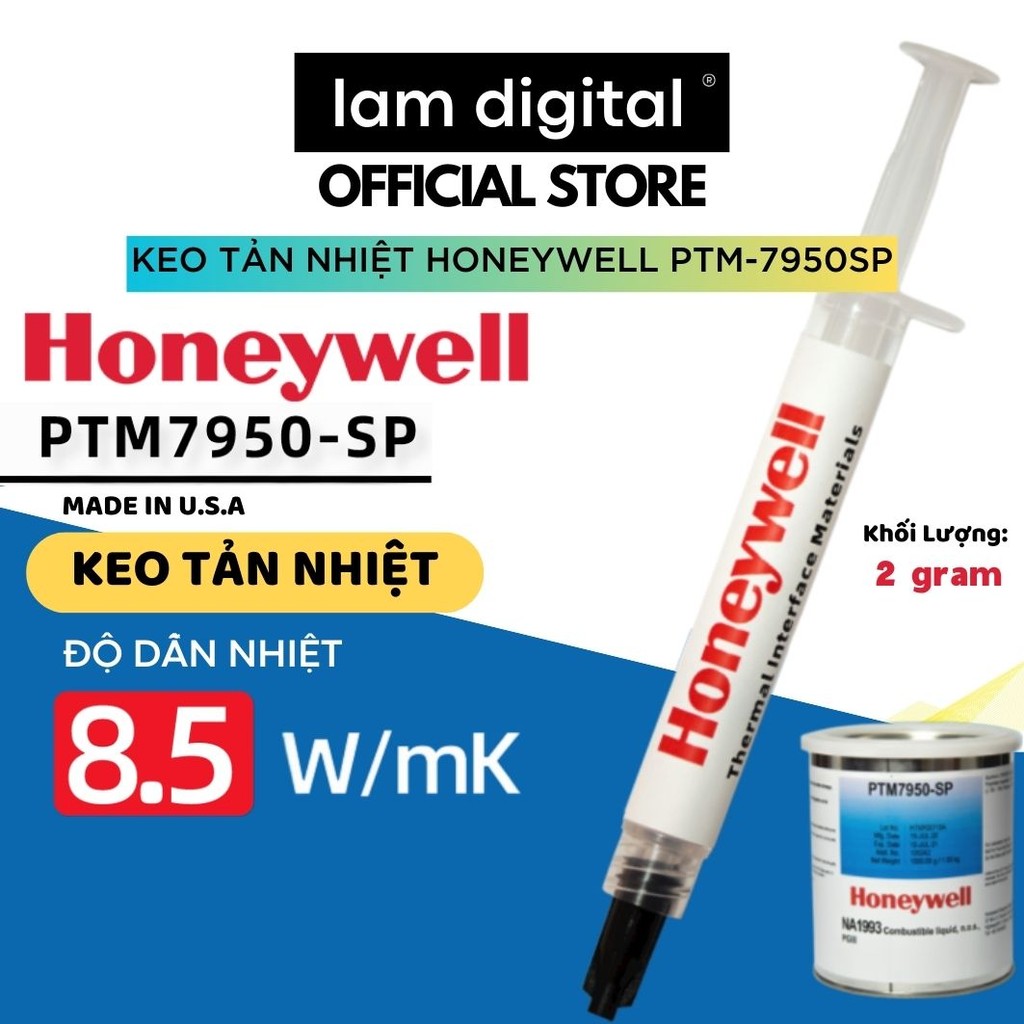 Keo Tản Nhiệt Honeywell PTM-7950SP Dành Cho CPU, GPU Máy Tính - Kem Tản Nhiệt Chính Hãng