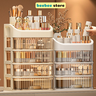 Kệ Đựng Mỹ Phẩm, Kệ Nhựa Nhiều Tầng Để Bàn, Tủ Mini Đựng Đồ Thiết Kế Tinh Tế P025