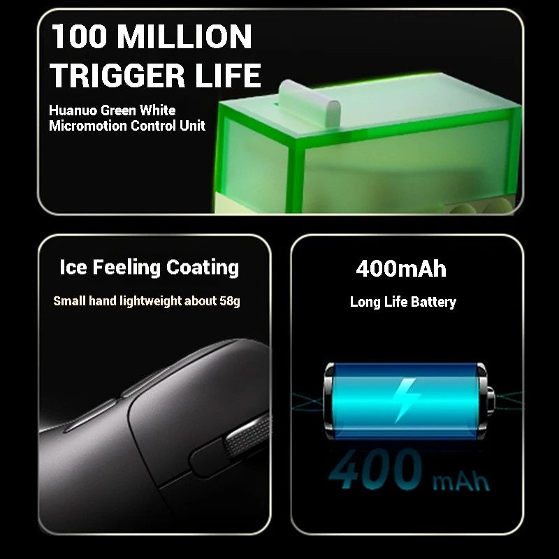 Chuột chơi game không dây Ajazz AJ179 Apex PAW3950 có đế sạc RGB, Game thủ chuột Macro máy tính, Chuột PC tiện dụng nhẹ | BigBuy360 - bigbuy360.vn