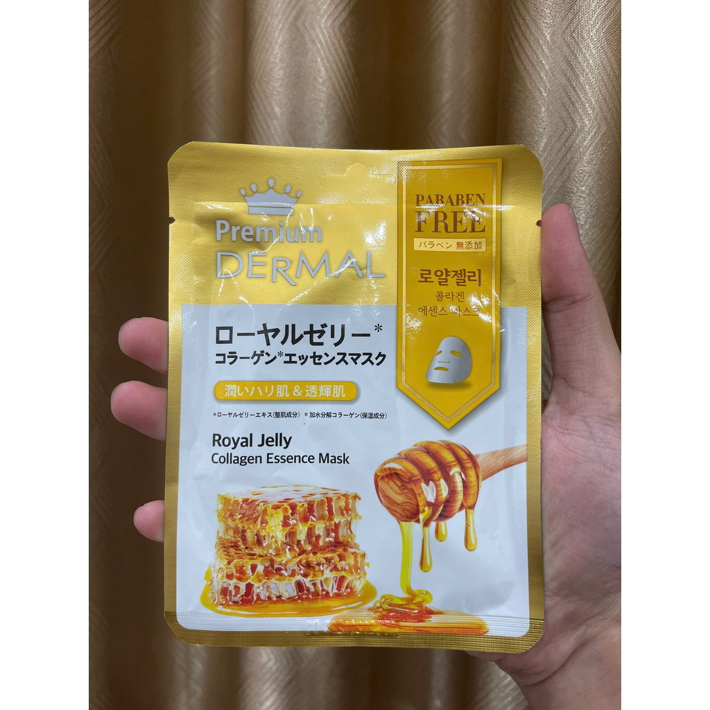 Lẻ Mặt Nạ Giấy Dưỡng Da Mịn Màng Dermal Premium Collagen Essence Mask 25g Hàn Quốc
