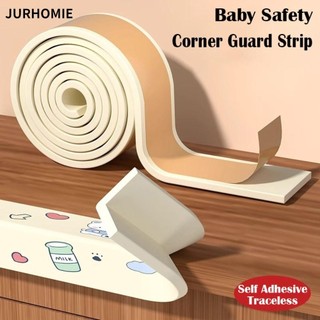 Dải bảo vệ cạnh bàn làm việc JURHOMIE, Đệm chống va chạm cửa sổ tự dính, Trẻ em dày dặn 2m Bảo vệ góc tường mềm cho trẻ em