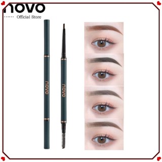  Novo Hai Đầu Bút Chì Lông Mày Chống Thấm Nước Lâu Dài Mịn Bút Lông Mày Cực Mỏng Không Mờ Trang Điểm Mắt Mỹ Phẩm 