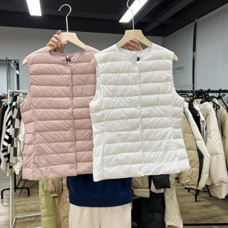 Bán Nóng! Áo khoác mỏng lông vũ F & X Áo khoác mỏng nhẹ Mẫu mới thu đông mẫu ngắn cho nữ áo vest giữ ấm thời trang mẫu mỏng nhẹ lót bên trong