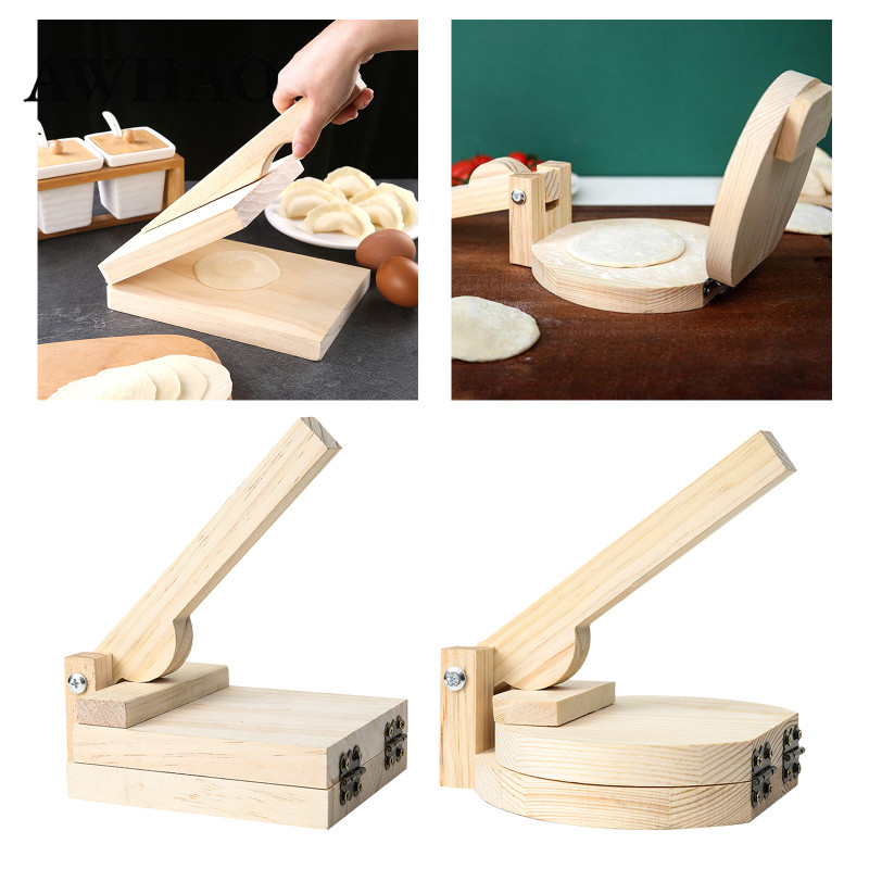 Gỗ Tortilla Báo Chí Bánh Quy Bánh Bao Ép Pie Gyoza Pastry Maker Hộ Gia Đình Làm Bánh Tiện Ích Bấm Dụ