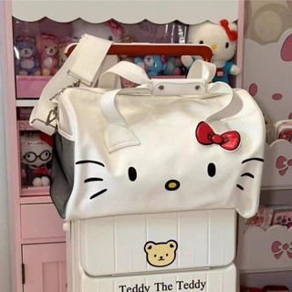 Túi Du Lịch Hello Kitty Đa Năng,Túi tập gym Túi Xách Du Lịch Cài Vali Dễ Thương