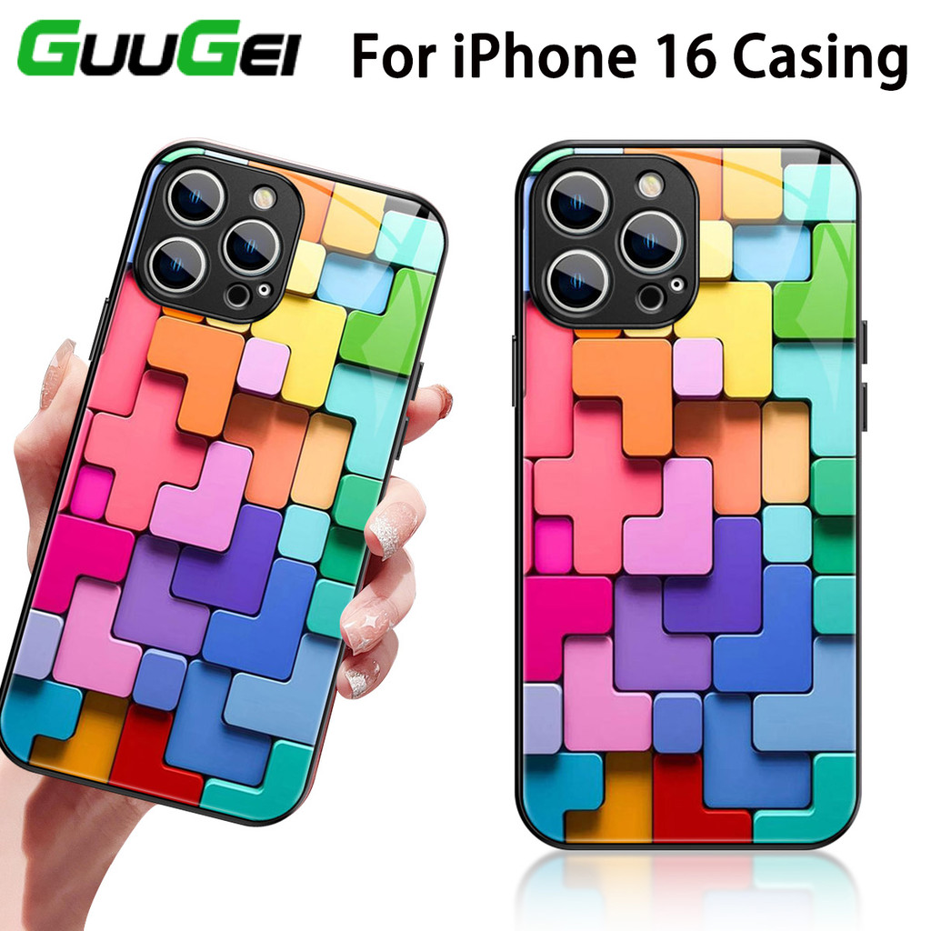 Guugei Full Cover TPU Case Tương thích cho iPhone 16/16Pro Max/16 Pro/16 Plus iPhone 16 Case