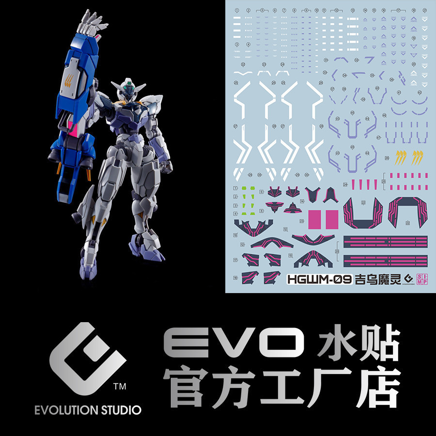 20250710 Decal trượt nước EVO cho PB HG 1 / 144 TWFM LFRITH JIU (không có hình, không có mẫu) EOHG00