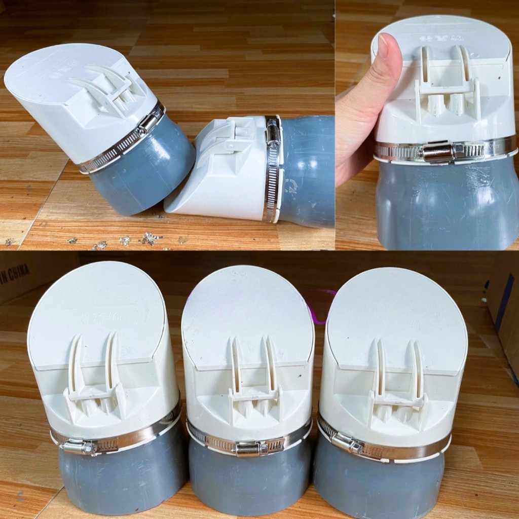 [P90, P114, P160, P200] Nắp Bịt Cống Size Lớn, Ngăn Mùi Hôi, Chống Côn Trùng Hiệu Quả