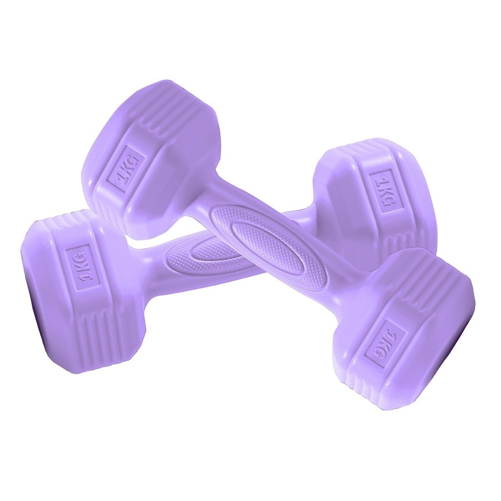 [MALL]  (2 cái) Q314-1lg  Cặp Tạ tay đa năng,Tạ tay nhựa  nhỏ gọn, màu sắc đa dạng 1KG