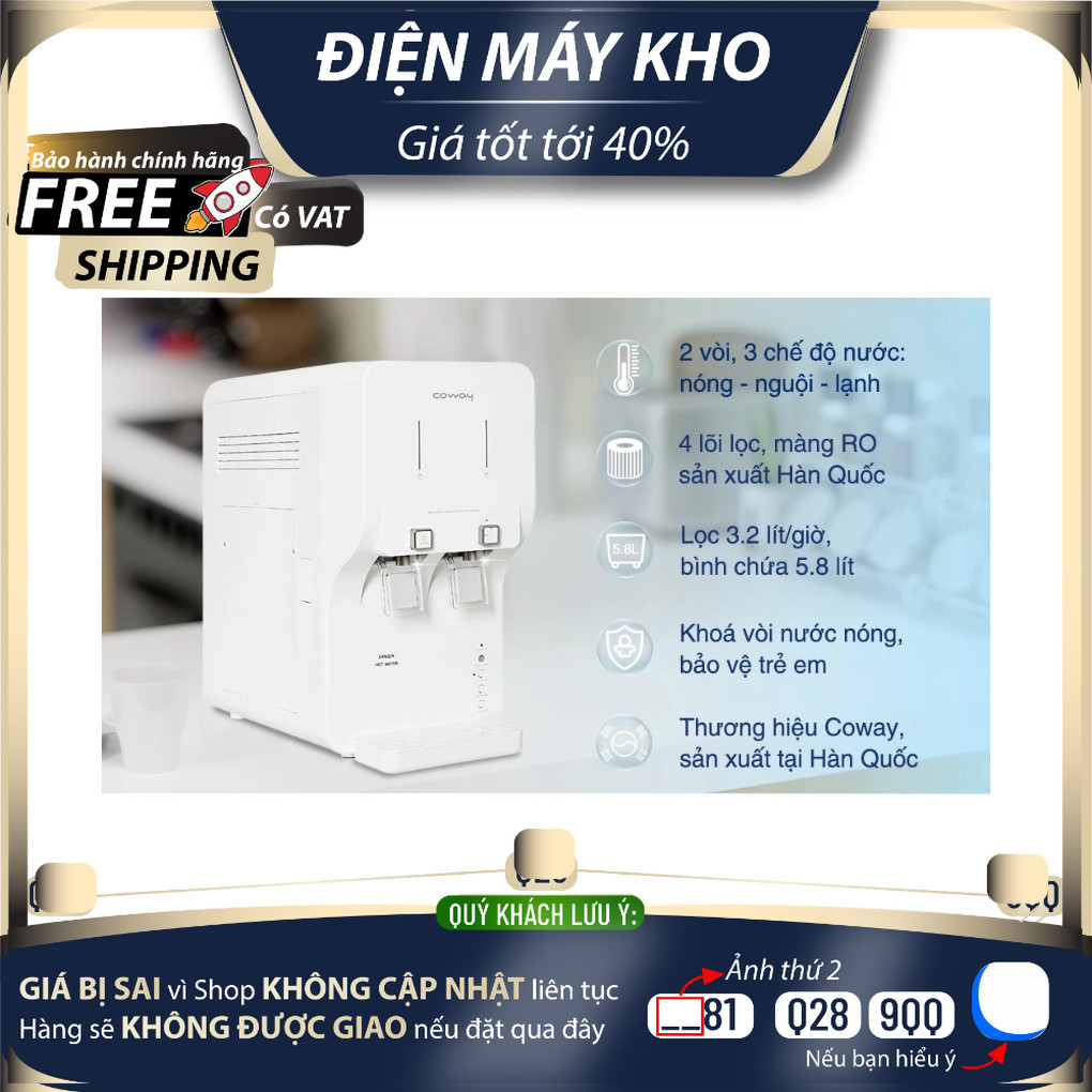 Máy lọc nước Coway NEO COWAY CHP-260L Mới 100%