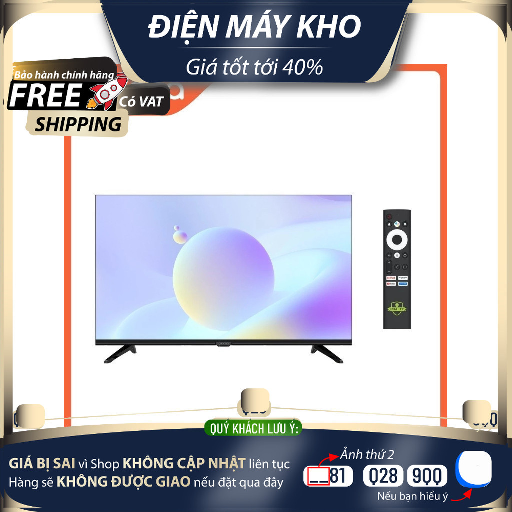 Smart Google Tivi HD Coocaa 32inch - Model 32Z72