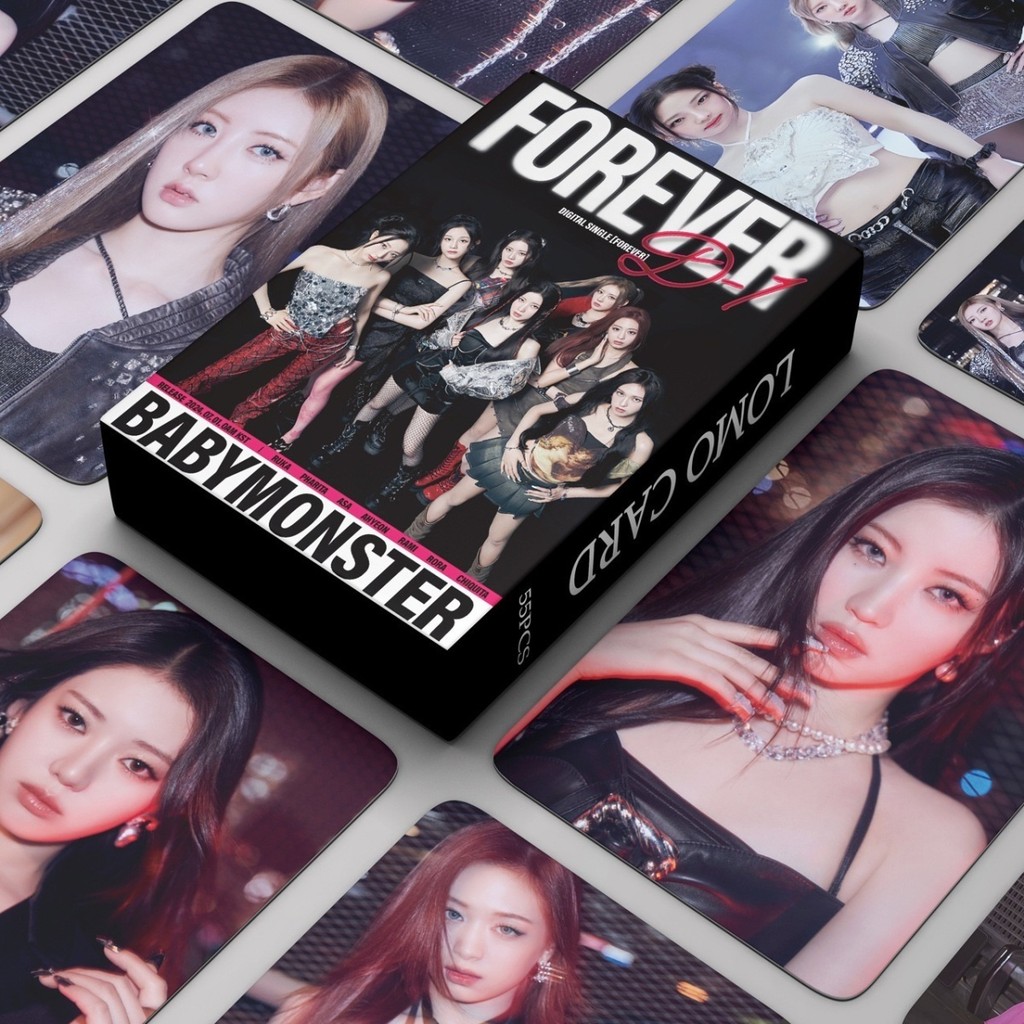 55 BÉMONSTER Photocards FOREVER Cards AHYEON AHYEON Nhóm Hàn Quốc Thẻ Bộ Sưu Tập Tự Chế Thẻ LOMO