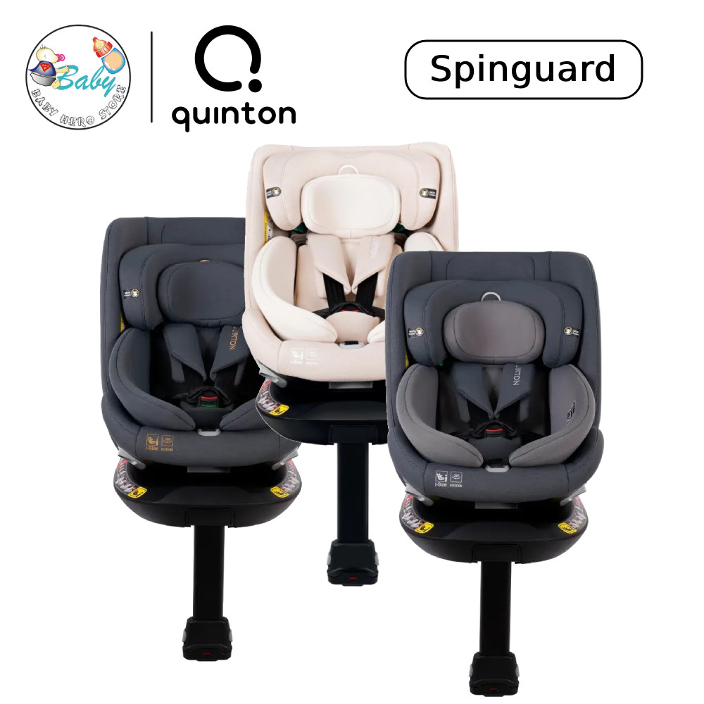 Quinton Kerusi Bayi Pusing 360 i-Size | Spinguard Baby Car Seat | R129/04 Safety | Newborn to 36kg