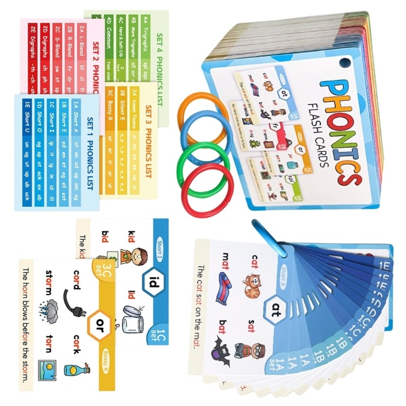 Stat Phonics Thẻ Học Phonics Học Flash Bộ Thẻ Dành Cho Trẻ Em Đọc Tiếng Anh