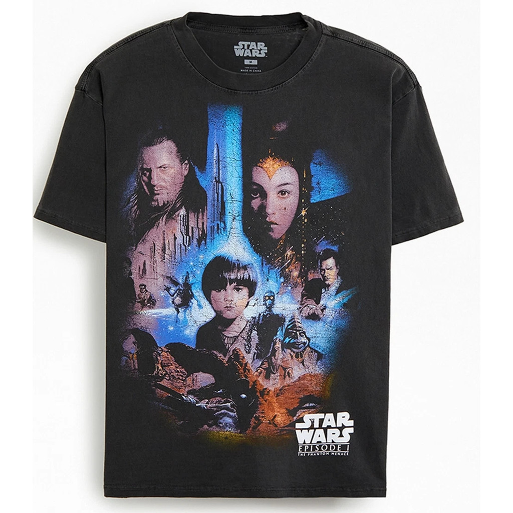 Star Wars Tập 1 Phantom Of The Menace Áo thun nam Mới