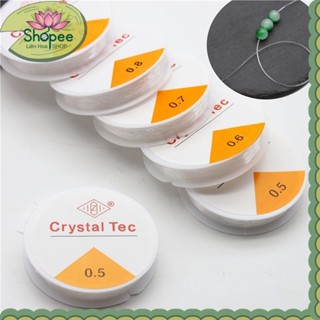  Dây Cước Thun Co Giãn Màu Trắng Trong Xỏ Vòng Hạt Xỏ Dây Treo Điện Thoại 