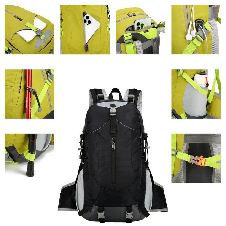 🎁  Balo Du Lịch Chuyên Phượt Đường Dài Noir Trekking Travel Backpack 40L 🎁