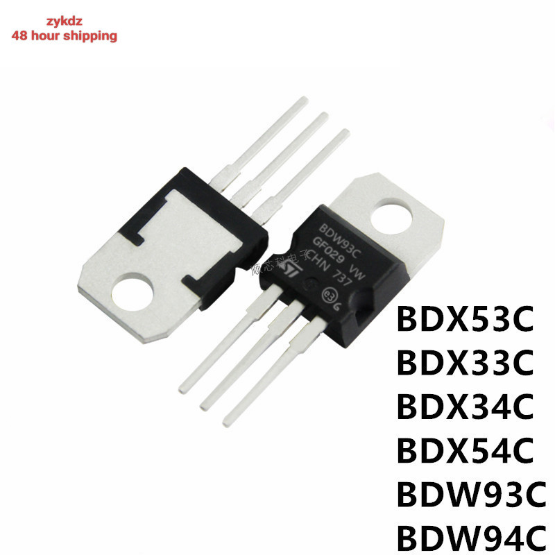 Sản phẩm mới10 CÁI BDX53C BDX33C BDX34C BDX54C BD911 BD912 TO-220 BDX53 BDX33 BDX34 BDX54 TO220 BDW9