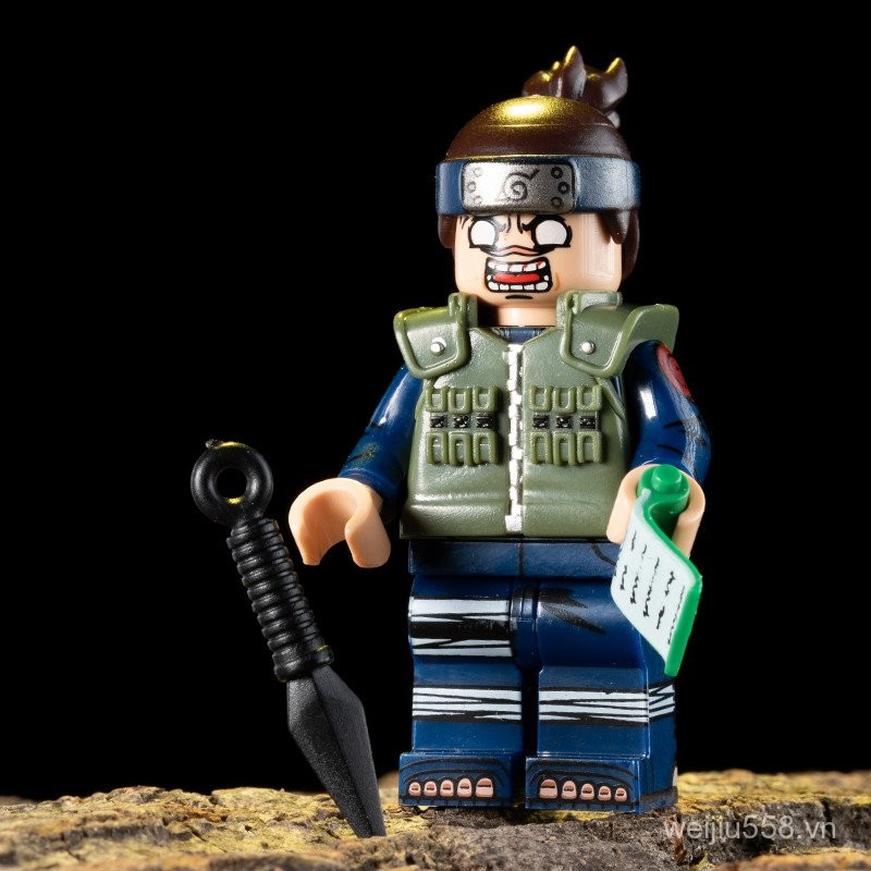 Sản phẩm mới Naruto Konoha Maru Iruka Yile Khối xây dựng lắp ráp bên thứ ba Đồ chơi mô hình nhỏ WM61