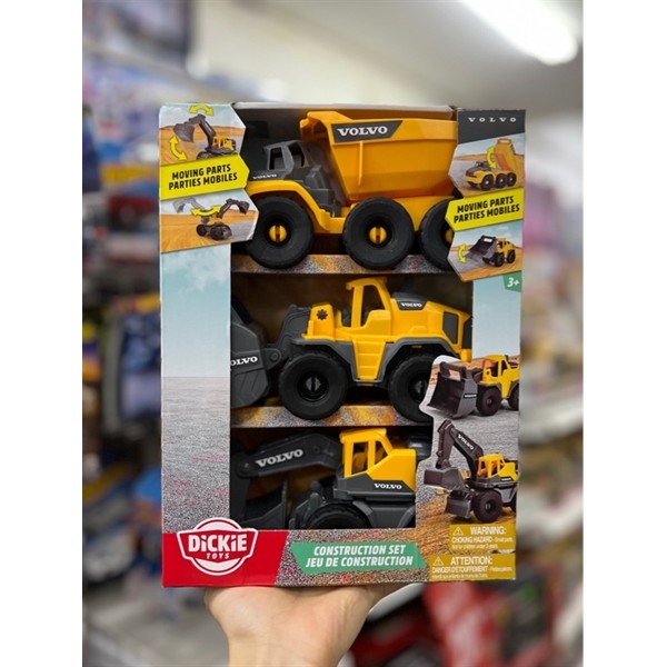 Bộ đồ chơi 3 loại  Xe Xây Dựng DICKIE TOYS Volvo